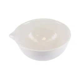 Biohall 250 ml White Porcelain Round Shape Evaporating Basin With Lip, BLS.PCS.030-24