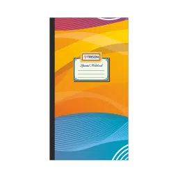 Trison 65 GSM 448 Pages Assorted Special Long Notebook with Hard Cover, TRI-SPCL-448-37