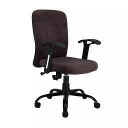 zidle Rainbow Adjustable Back Office Chair Leatherette & Wood 114.3x60.96 cm Brown for Study & Home Office-47