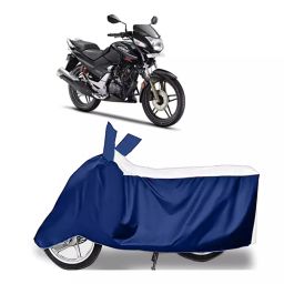 Auto Pearl Two Wheeler Cover for Hero New CBZ BS6 - White, Blue-47