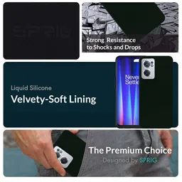 SPRIG Solid Printed OnePlus Nord CE 2 Back Case Mobile Accessories image 3