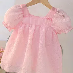 YK Puff Sleeve A-Line Dress-51