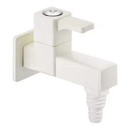 Sparsh Pearl Bib Cock with Flange Ludo Series PTMT Ivory Glossy Finish, LD-1270-picture-14