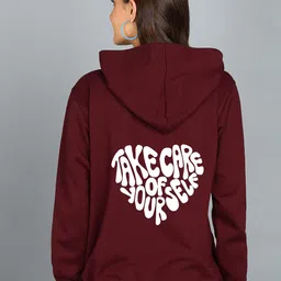 FALTU.CO Women Printed Hooded Sweatshirt-picture-5