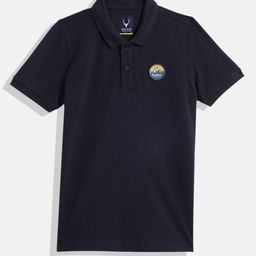 Allen Solly Junior Boys Brand Logo Polo Collar Pure Cotton T-shirt-image-52
