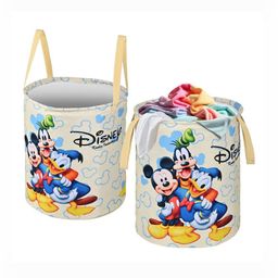 YK 2Pc Cream-Coloured Disney Printed Foldable Laundry Bag With Handles-image-103