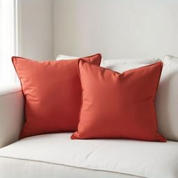 Aurave Rust Set of 2 Square Cushion Covers-image-86