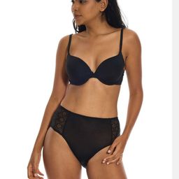 Butt-Chique HipHugger Mid-Rise Brief SIDE-STRETCH-LACE-PANTY-BLACK-S-picture-11