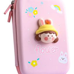 FunBlast Big Squishy Flower Cartoon Theme Pencil Case for Kids- Pink-image-67