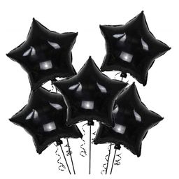 Bubble Trouble Star Shape Foil Balloon 18 Inches Balloon Black - Pack of 10-image-95