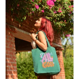 Ecoright Premium Canvas Tote Bag for Women - All Good-picture-38