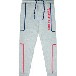 Nino Togs Boys Typographic Printed Cotton Joggers-picture-19