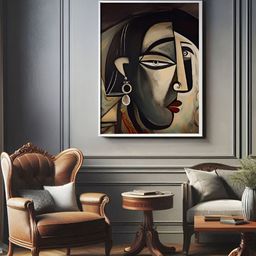 Sassyco White & Black 1 Piece Canvas Abstract Wall Paintings-image-59
