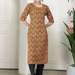 7Threads Women Pack Of 2 Floral Printed Crepe Kurta-image-31