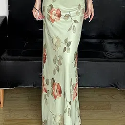 StyleCast x Revolte Printed A-Line Maxi Skirt-44