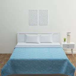 BLUSH Blue & Grey Floral Mild Winter 350 GSM Double Bed Dohar-image-78