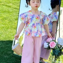 StyleCast x Revolte Girls Printed Top With Palazzos-image-87