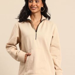 Qurvii Mock Collar Sweatshirt-image-33