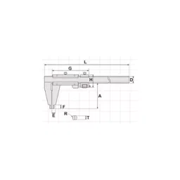 KENCY Vernier Caliper Nib Style Jaw 5000 mm Least Count 0.02 mm, CVN5000 image 2