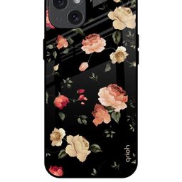 QRIOH Floral Printed iPhone 15 Plus Back Case Mobile Accessories-image-83