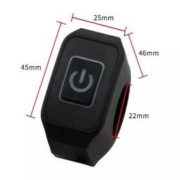 Amici Auto Motorcycle Handlebar Switch 12 V 10 Amp with 58 cm Wire Length, 1xDC-SW-251L image 2