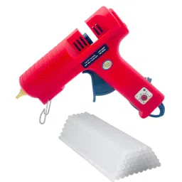 CRAFTYGUN 150 W Trigger Feed Hot Glue Gun Red with 20 Stick, FD-150 W-29