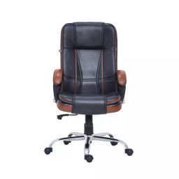 LIBERAL GPM Black & Kamel High Back Moulded Plywood Revolving Chair-image-76