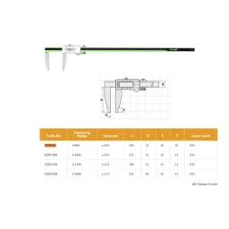 KENCY Digital Caliper Standard 2000 mm Least Count 0.01 mm, CDN2000 image 3
