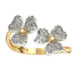 VALANOVA 14KT Gold Diamond Studded Ring 2.48gms-image-74