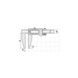 KENCY Digital Caliper Absolute Long Jaws 0-600 mm Least Count 0.01 mm, CDL600 image 2