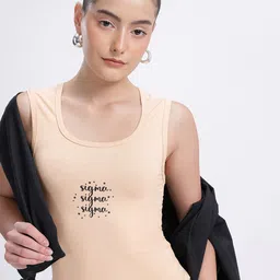 SZN Typography Print Fitted Bamboo spandex Crop Top-image-78