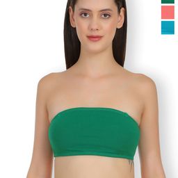 SELFCARE Pack Of 3 Full Coverage Non Padded Bandeau Bra With All Day Comfort-9