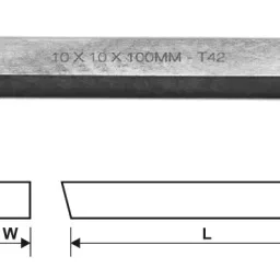 MIRANDA TOOLS S400 Square Bevelled Toolbit Blank (Size 3/32 x 3 Inch) image 1