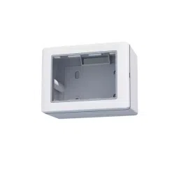 RAPID Sumo Next Open Modular Silver Line Surface Box 3 Modular White, R-580 (Pack of 10)-90