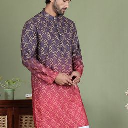 Anouk Men Geometric Printed Sequinned Kurta-84