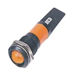 RS PRO Orange Panel Mount Indicator 110V AC, Mounting Hole Size 14.5 mm, Termination Type Solder Tab, IP Rating IP40, Model No 210939-99