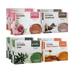 PABLO Set Of 8 Naturally Glowing Rose Sandalwood Neem Honey & Almond Oil Bathing Bar-29