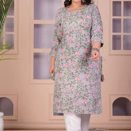 LABULY Women Floral Printed Thread Work Kurta-picture-47