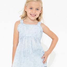 Cherry Crumble By Nitt Hyman Sleeveless All Over Stars Printed Top - Sky Blue-image-17