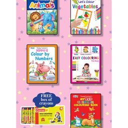 Colouring Books (Set of 5 Books)- English-10