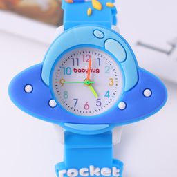 Babyhug Space Theme Designed Analog Watch Free Size - Blue-image-54