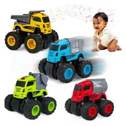 kidology Kidolog Mini Trucks Toys Set -Multicolour-picture-10