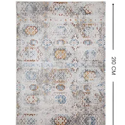 Sapana Carpet-Mats Grey Geometric No Shredding Polyester Carpet image 3