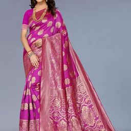 Florence Woven Design Zari Pure Silk Kanjeevaram Saree-image-24
