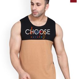 SLOWLORIS Pack Of 2 Printed Scoop Neck Gym Vests VSL26 CMB(CHS BLACKRUST)(NVR MAROON)-image-62