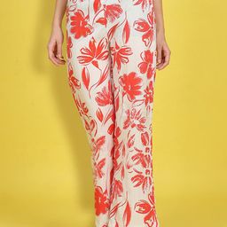 Cutiekins Girls Floral Printed Knitted Palazzos-image-108