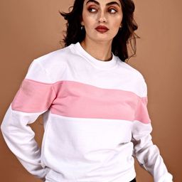 shriez Women Colourblocked Round Neck Sweatshirt-image-92