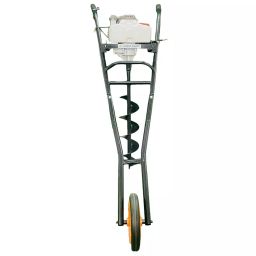 Green kraft Earth Auger with Wheel 2 Stroke 68 CC Engine, GK-EA1-36