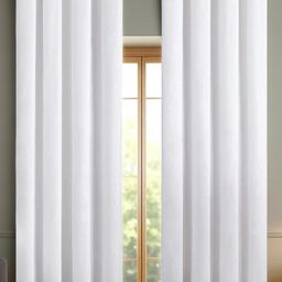 IVAZA White Polyester Door Curtains-31
