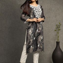 Mom&Bae Women Green Kurtas-image-17